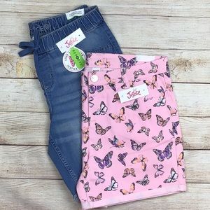 NWT girls size 16 plus Justice shorts bundle